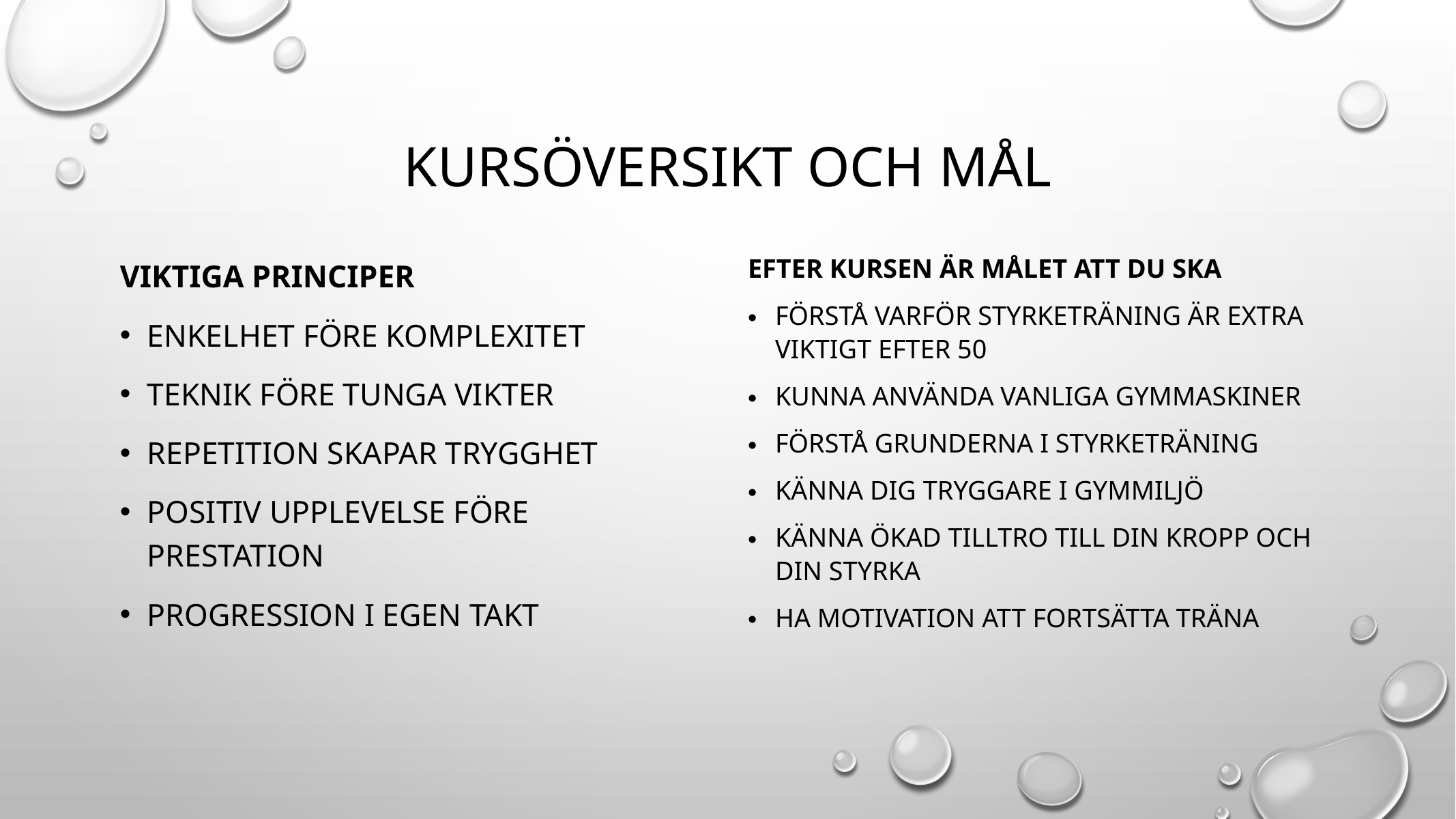 Agenda för vecka 1