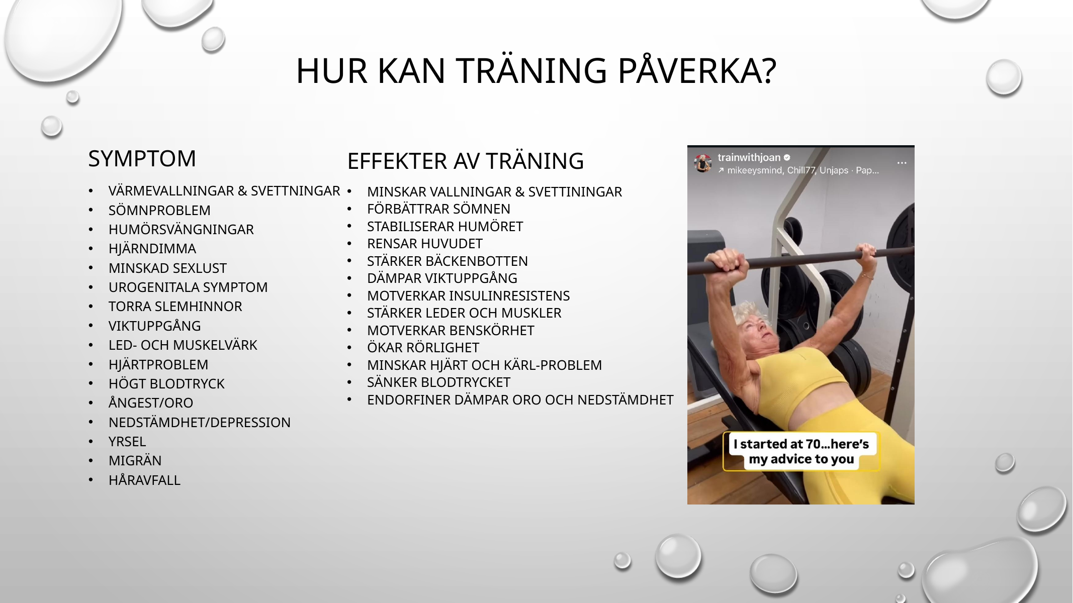 Effekter av träning